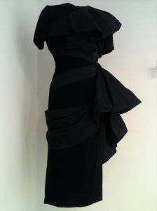 1950's Adrian black dress